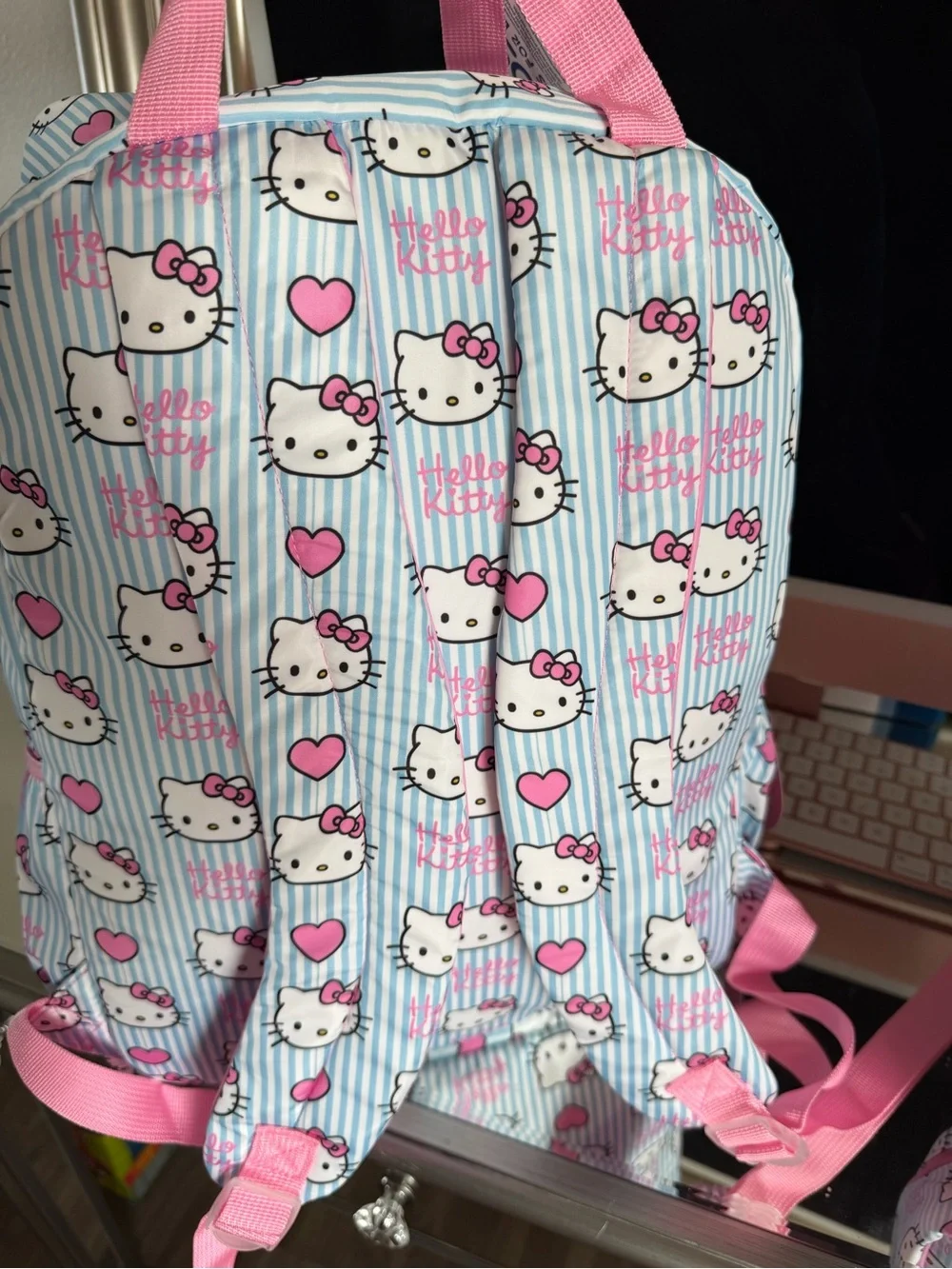 Sanrio Kids Backpack & Lunch Bag Set — Pink & Light Blue Hello Kitty